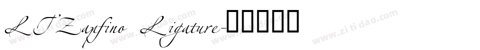 LTZapfino Ligature字体转换